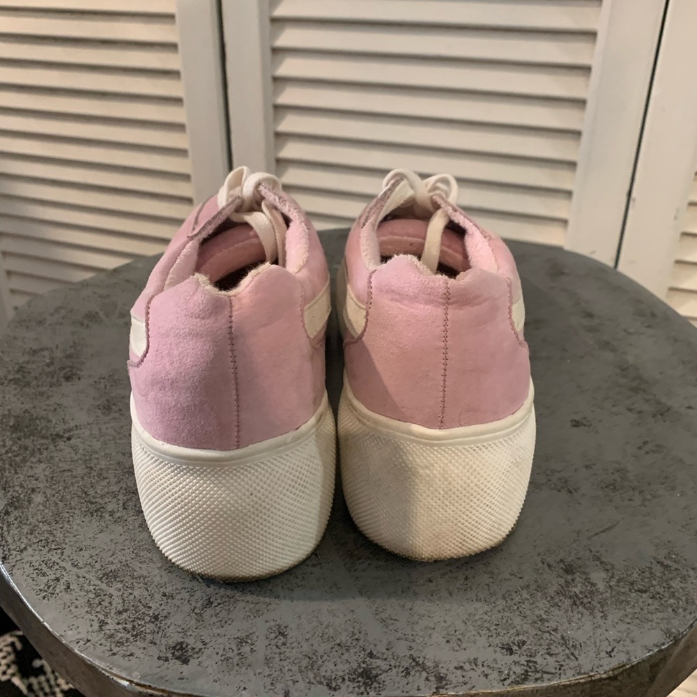🆕Madden Girl “Ollie” Pink Lace Up platform Sneaker, Size 8 - Picture 4 of 7